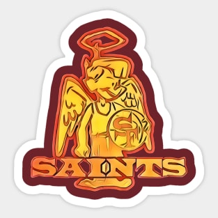 San Francisco Saints Basketball Sticker